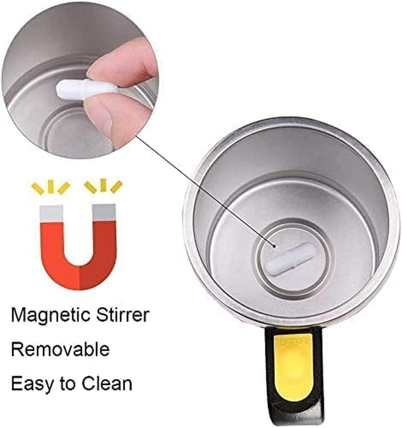 Self Stirring Mug Auto Self Mixing Stainless Steel Cup for Coffee/Tea/Hot Chocolate/Milk Mug for Office/Kitchen/Travel/Home -450Ml/15Oz the Best Gift(Emerald Green)…